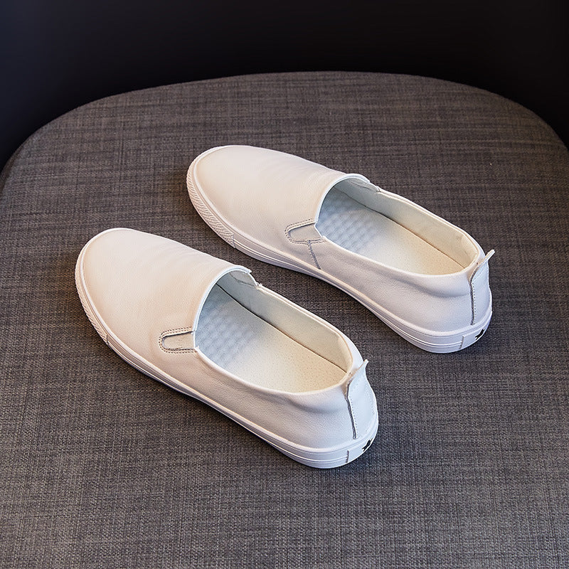 Women's First Layer Cowhide Versatile Korean Style Women's Casual Shoes