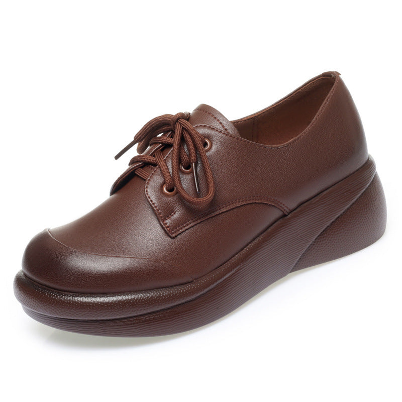 Comfortable Soft Bottom Retro Mom Round Casual Shoes