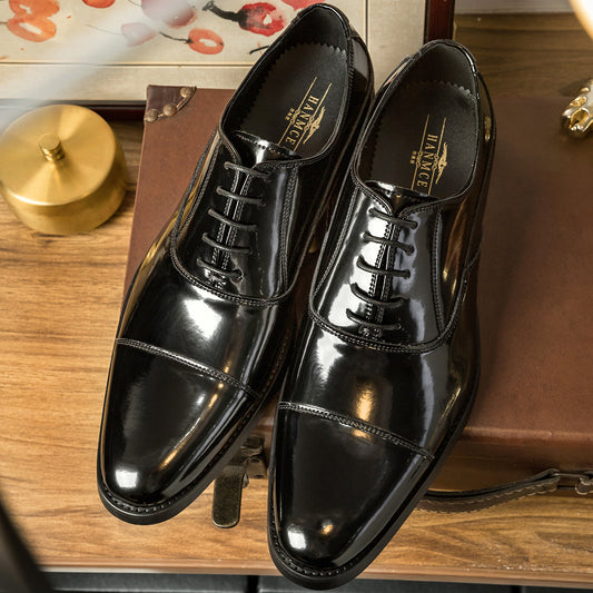 Men's One Piece Also Priced Korean Patent Leather Shoes
