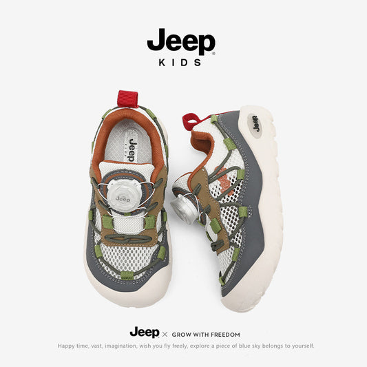 Children's Jeep Boy Breathable Summer Soft Bottom Kid's Sneakers