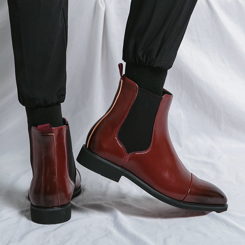 Men's Slip-on Plus Size Red Sole Martin Men's Casual Leather Shoes