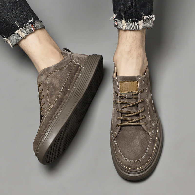 Men's Size Fashionable British Style Thick Bottom Sneakers
