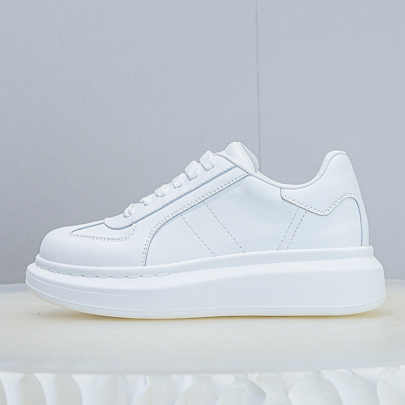 Women's Thick Bottom Spring Front Sports Round Casual Shoes