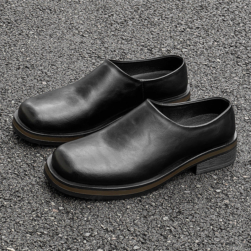 Men's Fashion Slip-on Retro Business Trendy Lazy Leather Shoes