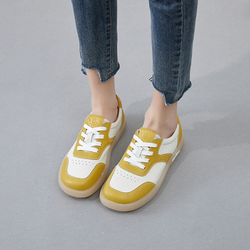 Women's White Autumn Flat Nurse Thin Plus Casual Shoes