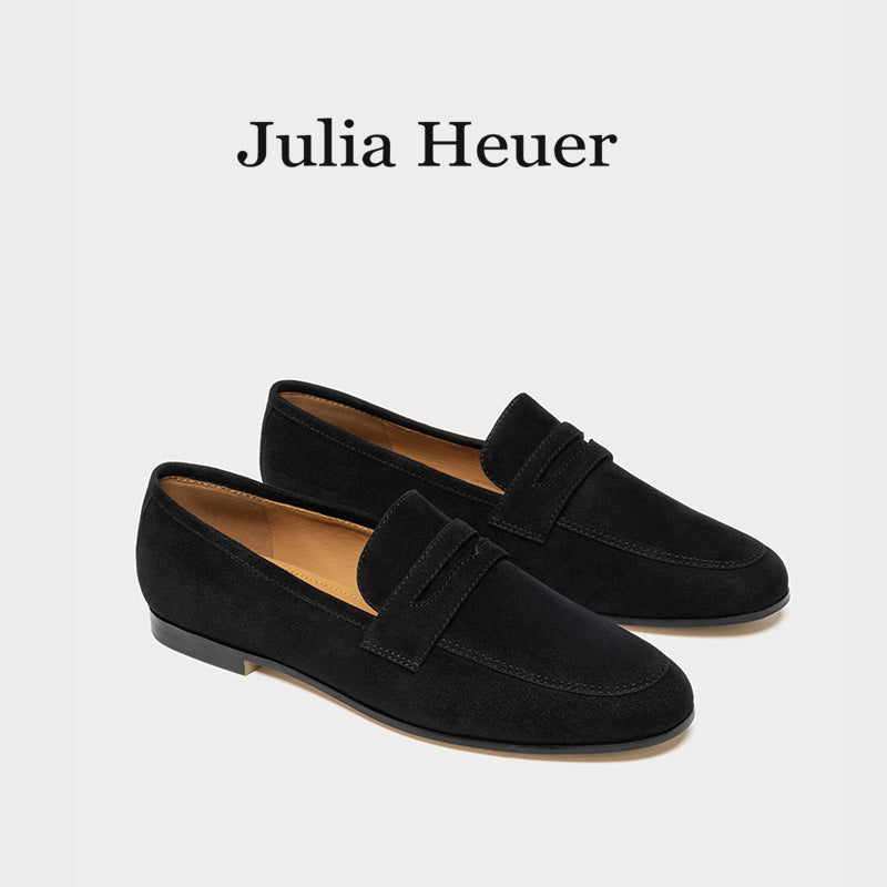 Women's Niche Suede Slip-on Flat Leisure British Loafers