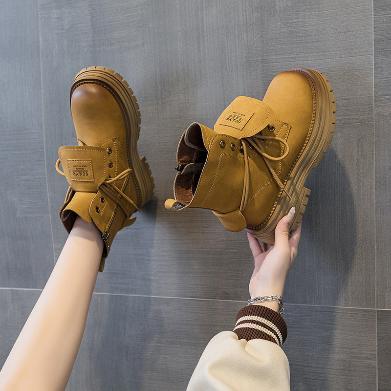 Women's Simple Versatile Booties Tourist Mountaineering Small Women's Casual Shoes