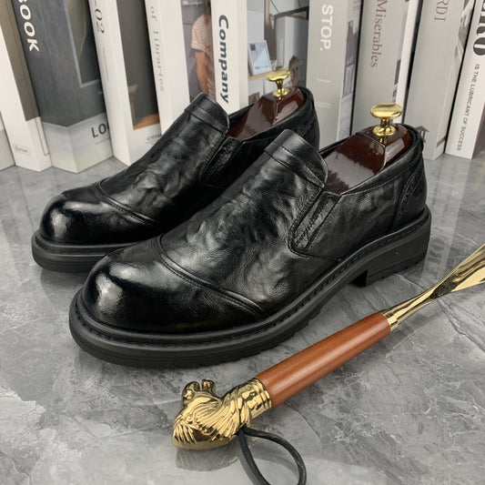 Men's Soft Bottom Slip-on Formal Wear Business Leather Shoes
