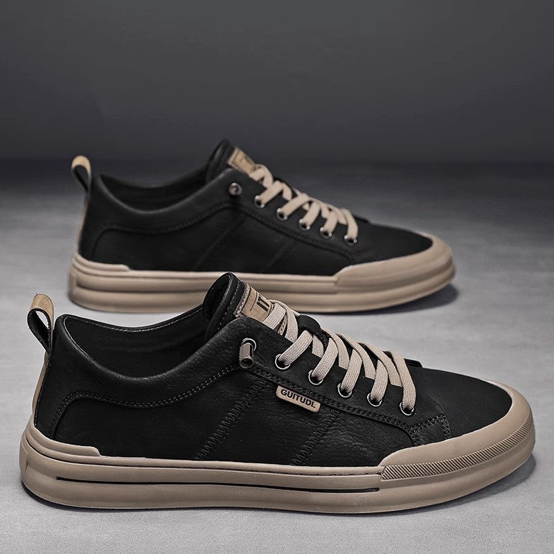 Men's Autumn High-grade Versatile Slip-on Sports White Men's Shoes
