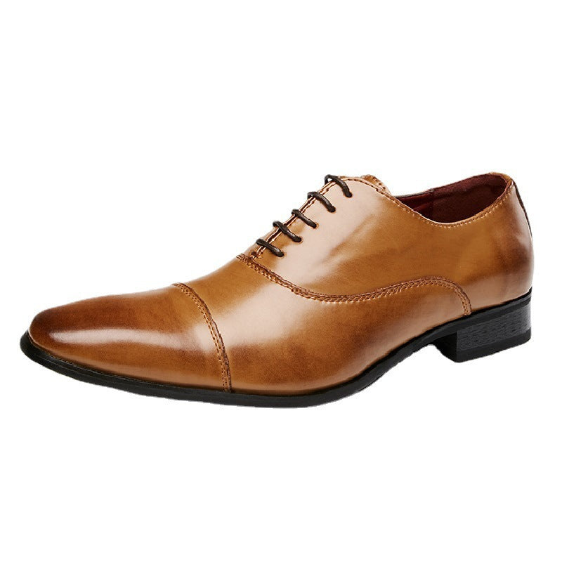 Men's Genuine Formal Officer Wedding Oxford British Leather Shoes