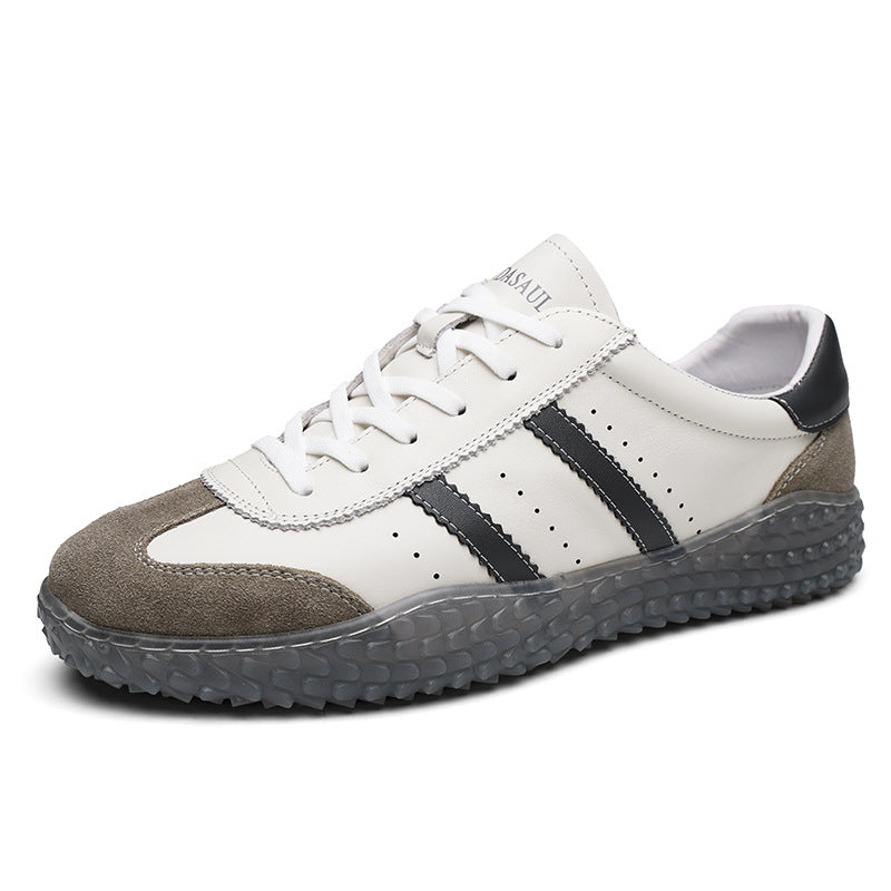 Glamorous Men's Autumn Breathable Fashion White Men's Board Shoes