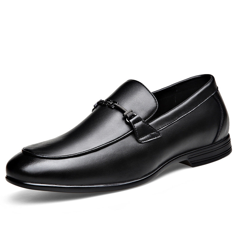 Men's Genuine Summer Mesh Breathable Business Classic Leather Shoes