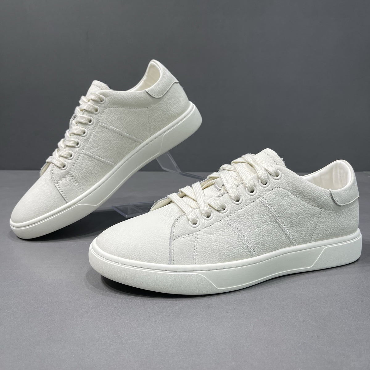 Men's Autumn Breathable White Flat Trendy Sports Men's Board Shoes