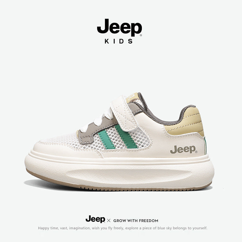 Children's White Summer Boys Pe Class Mesh Kid's Sneakers