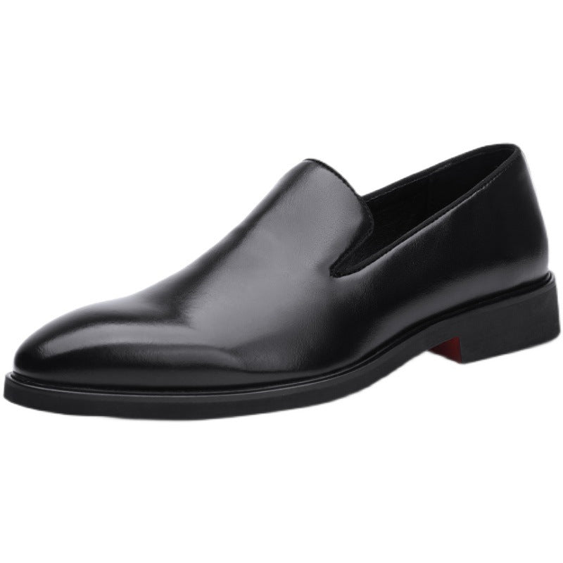 Men's Formal Wear Pointed Autumn Breathable Invisible Elevated Leather Shoes