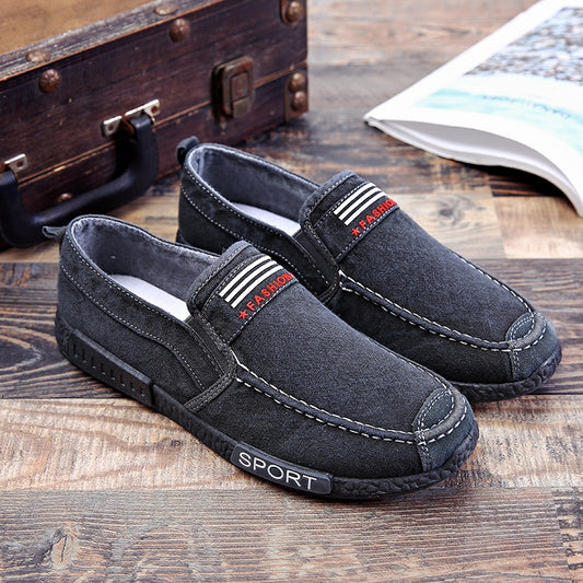 Men's Slip-on Old Cloth Sports Leisure Lazy Canvas Shoes