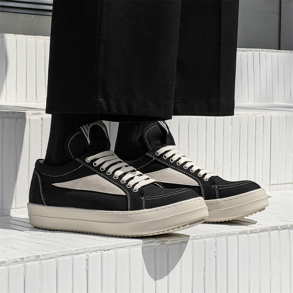 Men's Design Dark High Street Style Low Sneakers