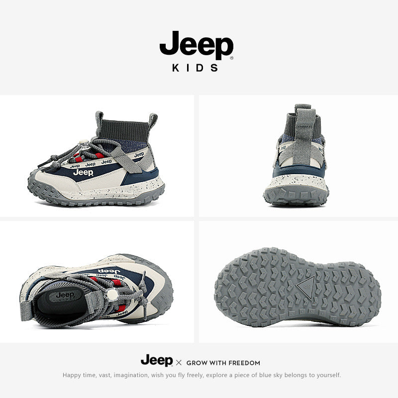 Children's High Top Boy Fleece-lined Winter Soft Kid's Sneakers