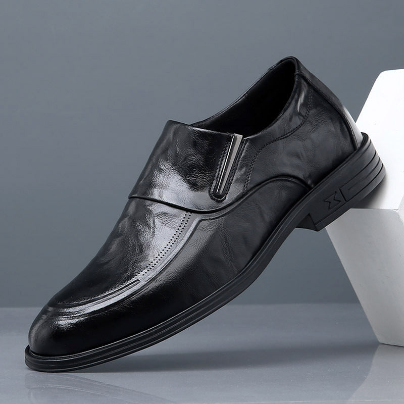 Men's One Pedal Genuine Spring Breathable Slip Leather Shoes