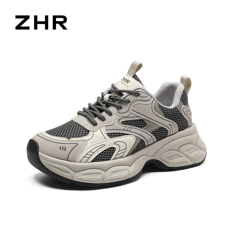 Women's Spring Versatile University Style Sports Thick Sole Sneakers