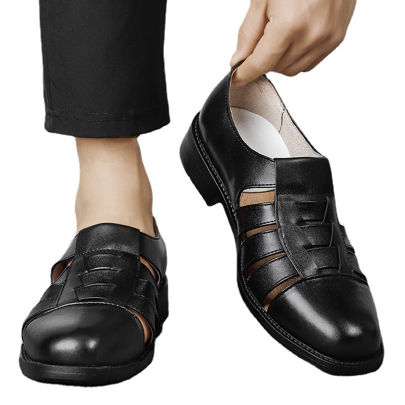 Men's Summer Hollow Breathable Three Pump Hole Sandals