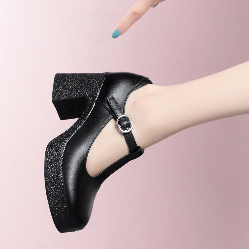 Women's Genuine Cheongsam Catwalk Soft Bottom High Platform Pumps Mother Men's Shoes