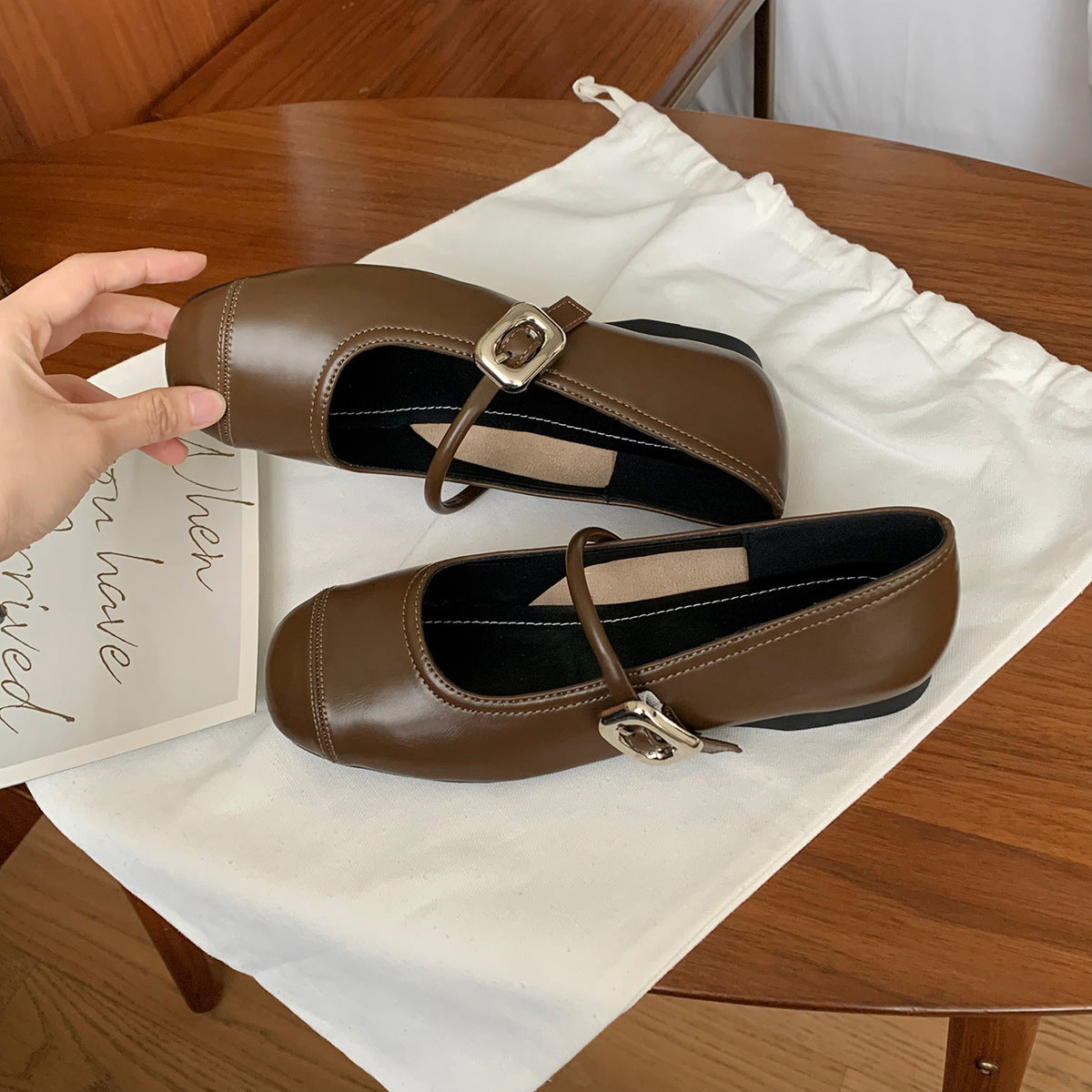 Women's Mouth Sier Small Flat Height Increasing Women's Shoes