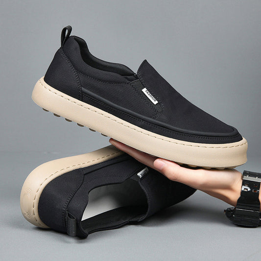 Men's Cloth Summer Versatile Ice Silk Breathable Canvas Shoes