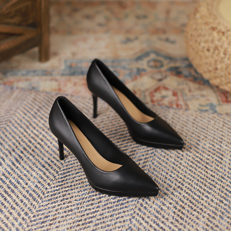 Women's Toe High Party Korean Style Classy Stilettos Pumps Low-cut Women's Fashion Shoes