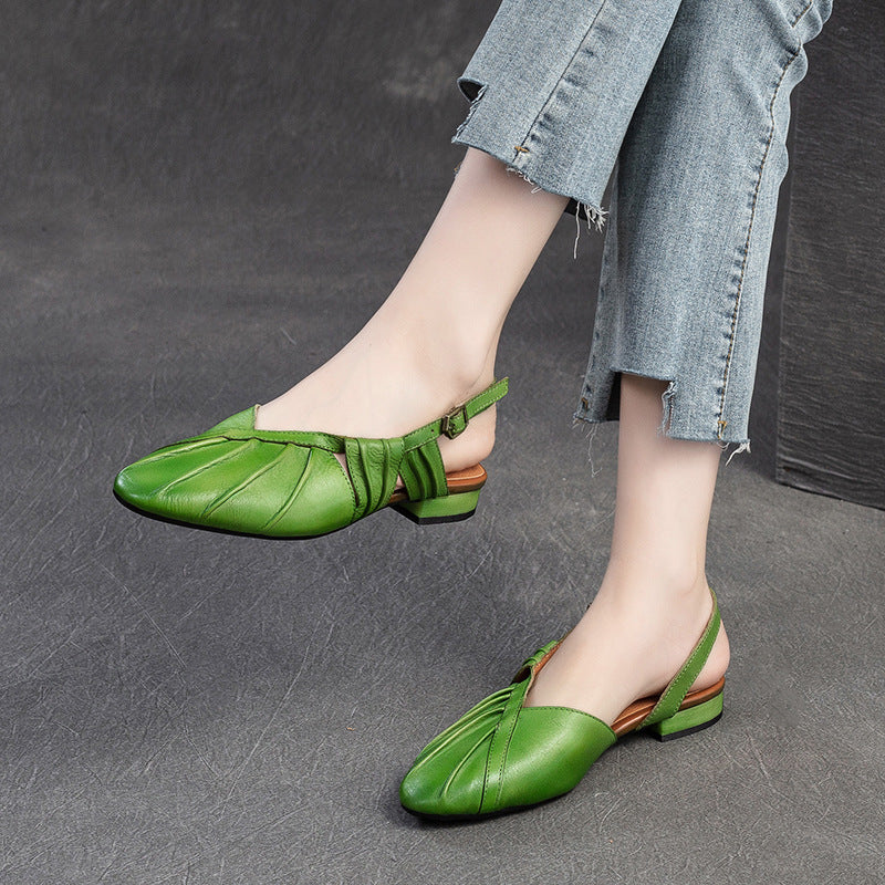 Women's Minority Closed Toe Flat French Style Sandals