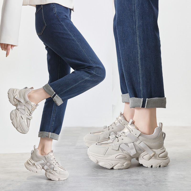 Women's European Goods Platform Dad Trendy Autumn Height Sneakers