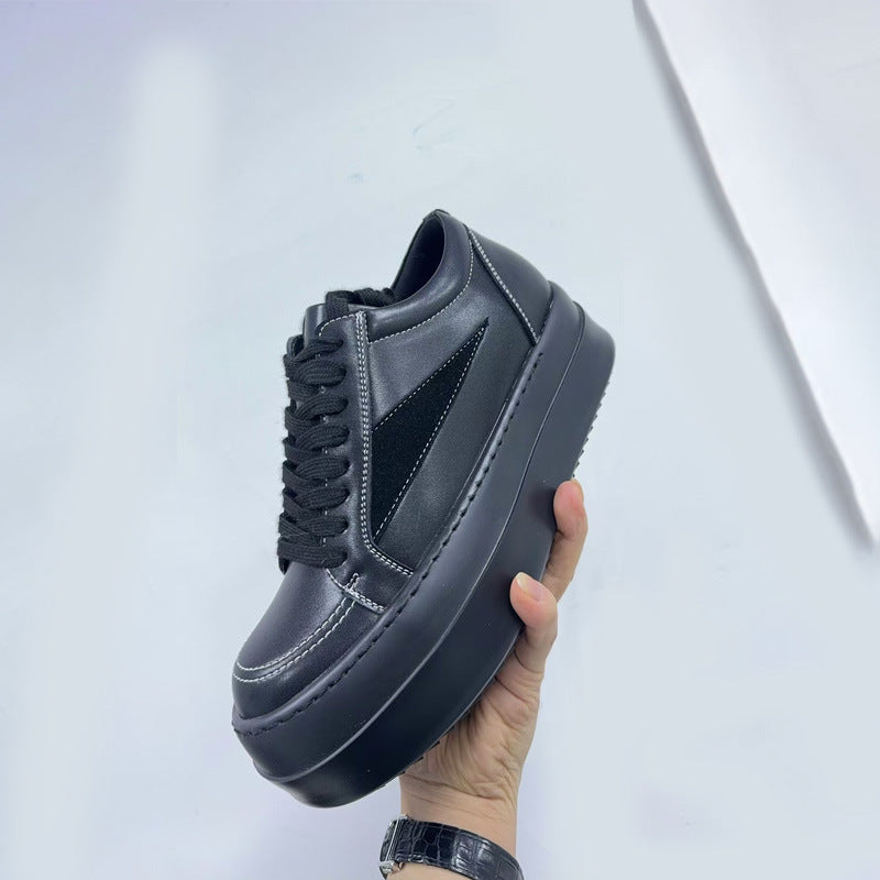 Women's & Men's Triangle Thick-soled Board Couple American Big Sneakers
