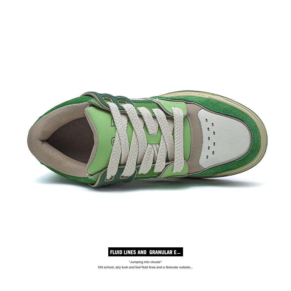 Board Four Trendy High-grade Green Niche Sneakers