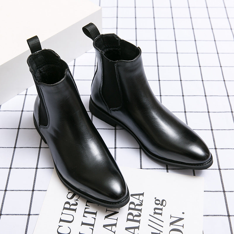 Men's Autumn Plus Size Sleeve Formal British Boots