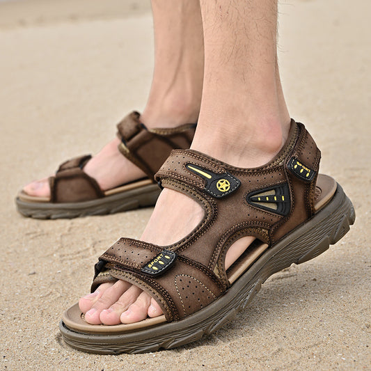 Men's Beach Summer Sports Breathable Soft Bottom Sandals