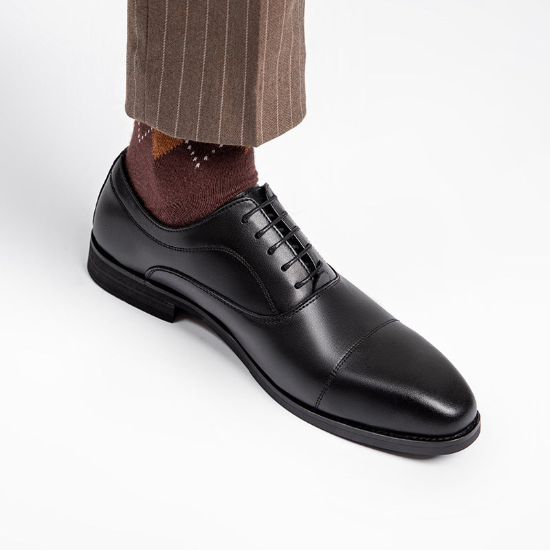 Men's Oxford Formal Business Classic British Four Leather Shoes