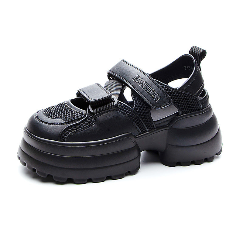 Women's Summer Mesh Breathable Thick Bottom Velcro Sandals