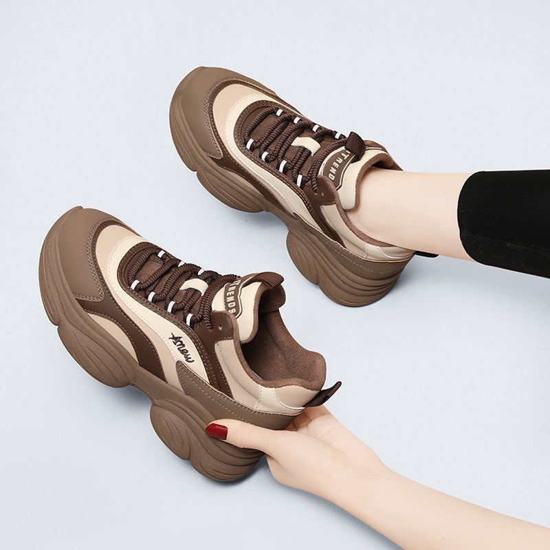 Women's Dad Thick Bottom Height Increasing Insole Women's Casual Shoes