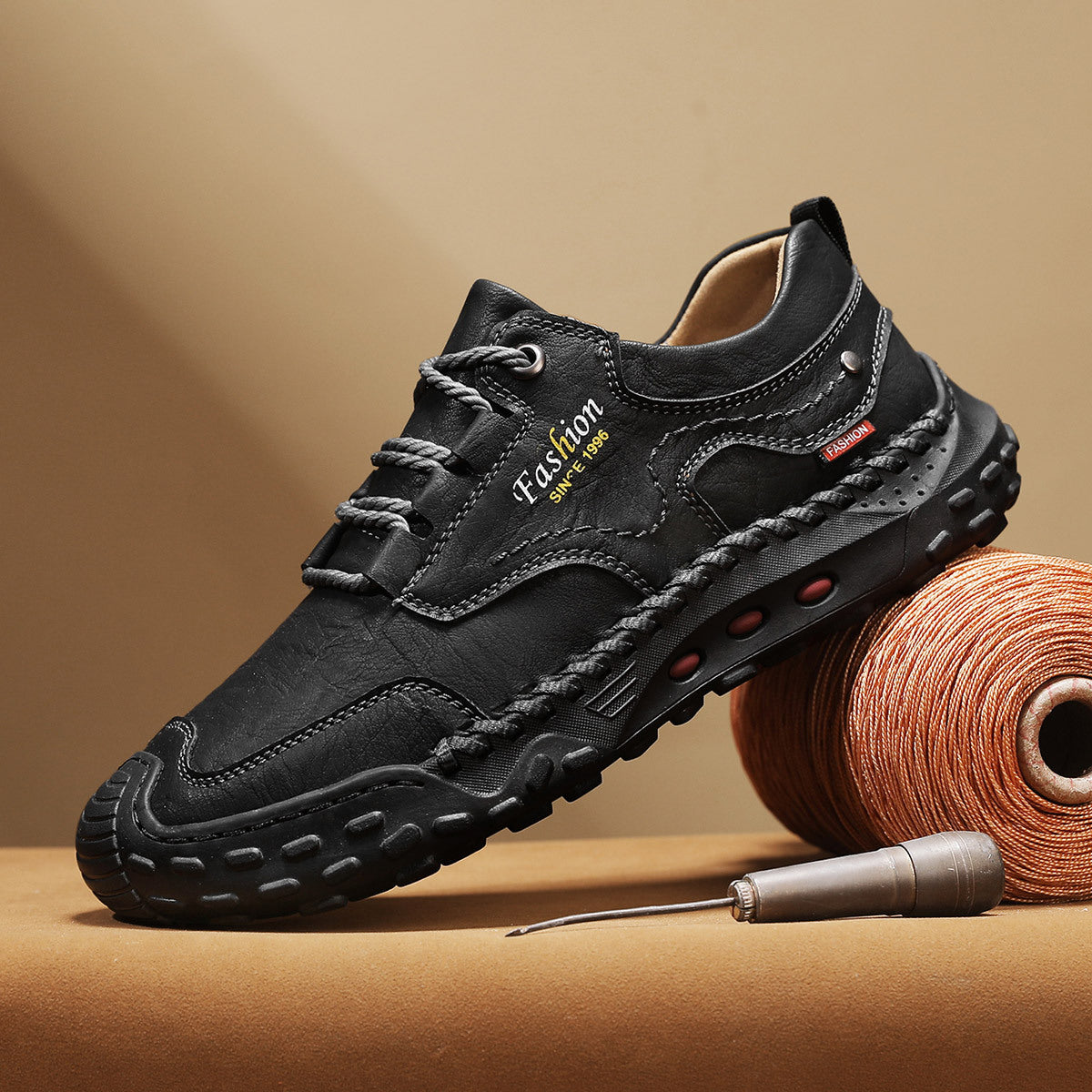 Men's Handmade Stitching Outdoor Slip-on Flat Low Loafers