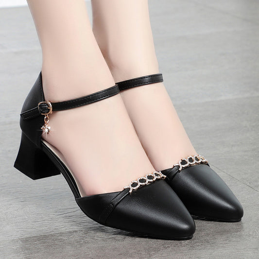 Women's & Men's Pumps Soft Bottom Mid Summer Hollow Chunky Fashionable Men's Shoes