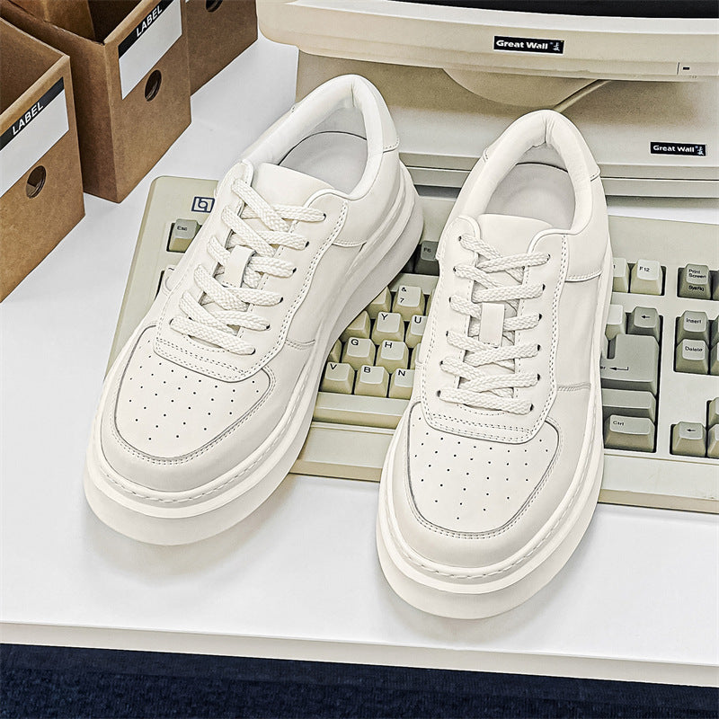 Men's Air Force Niche Platform White Sports Sneakers