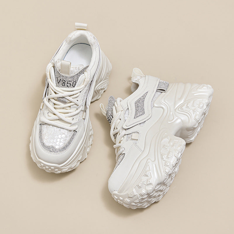 Women's Bottom Sier Dad Spring Breathable Increased Casual Shoes