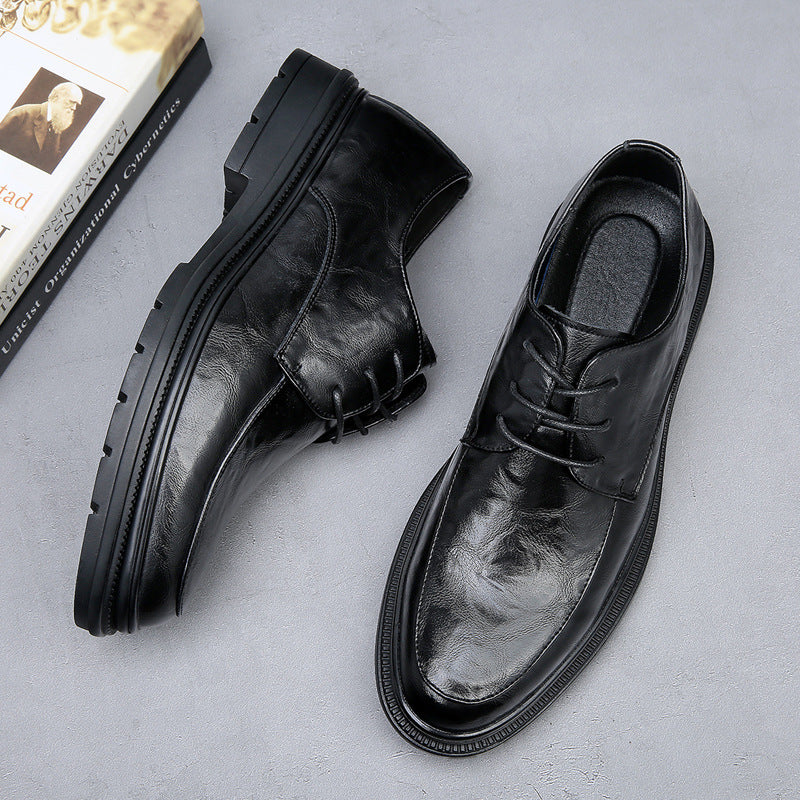 Men's Genuine Breathable Business Formal Wear Versatile Leather Shoes