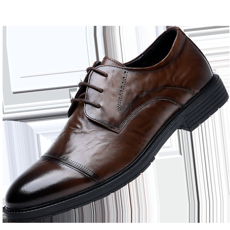 Men's Top Layer Business Official Comfortable Elegant Leather Shoes