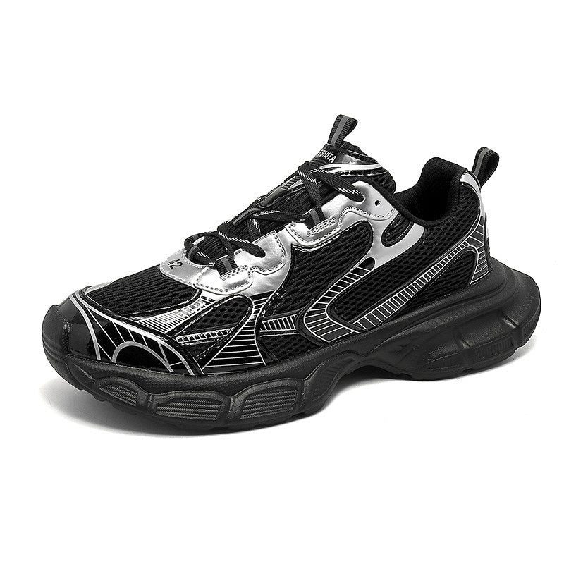 Men's Spring Plus Size Large Fashionable Fleece-lined Sneakers