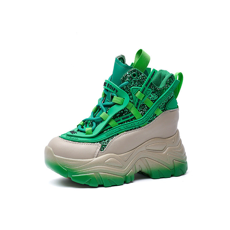 Women's Height Increasing Insole Dad Spring Versatile Women's Sports Shoes