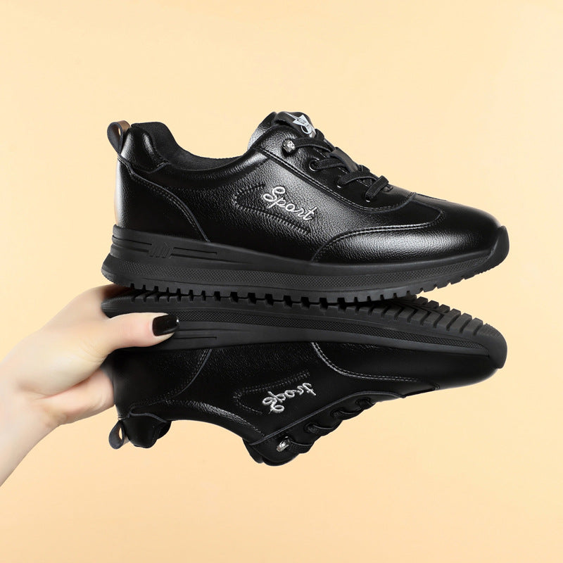 Women's Easy To Wear White Soft Sole Casual Shoes