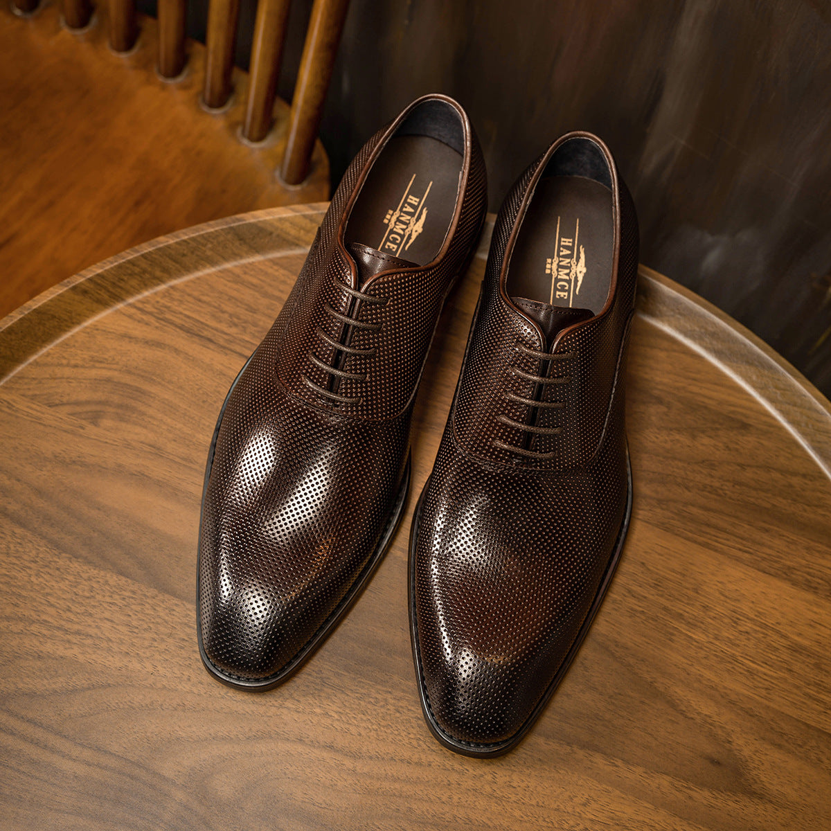 Men's Also Price Hole Business Formal Wear Leather Shoes