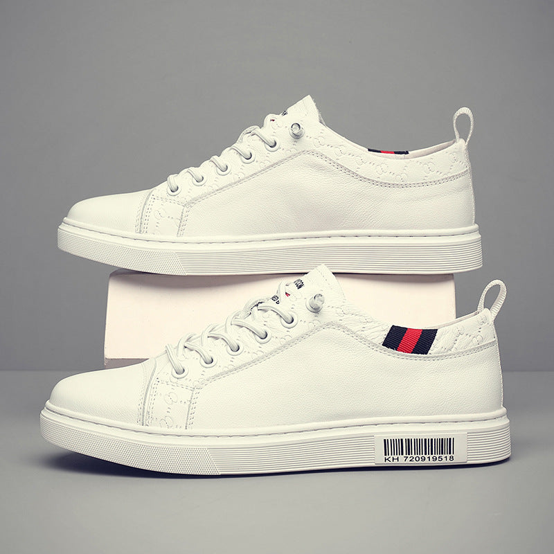 Men's Top Layer Cowhide Genuine Breathable Fashion Sneakers