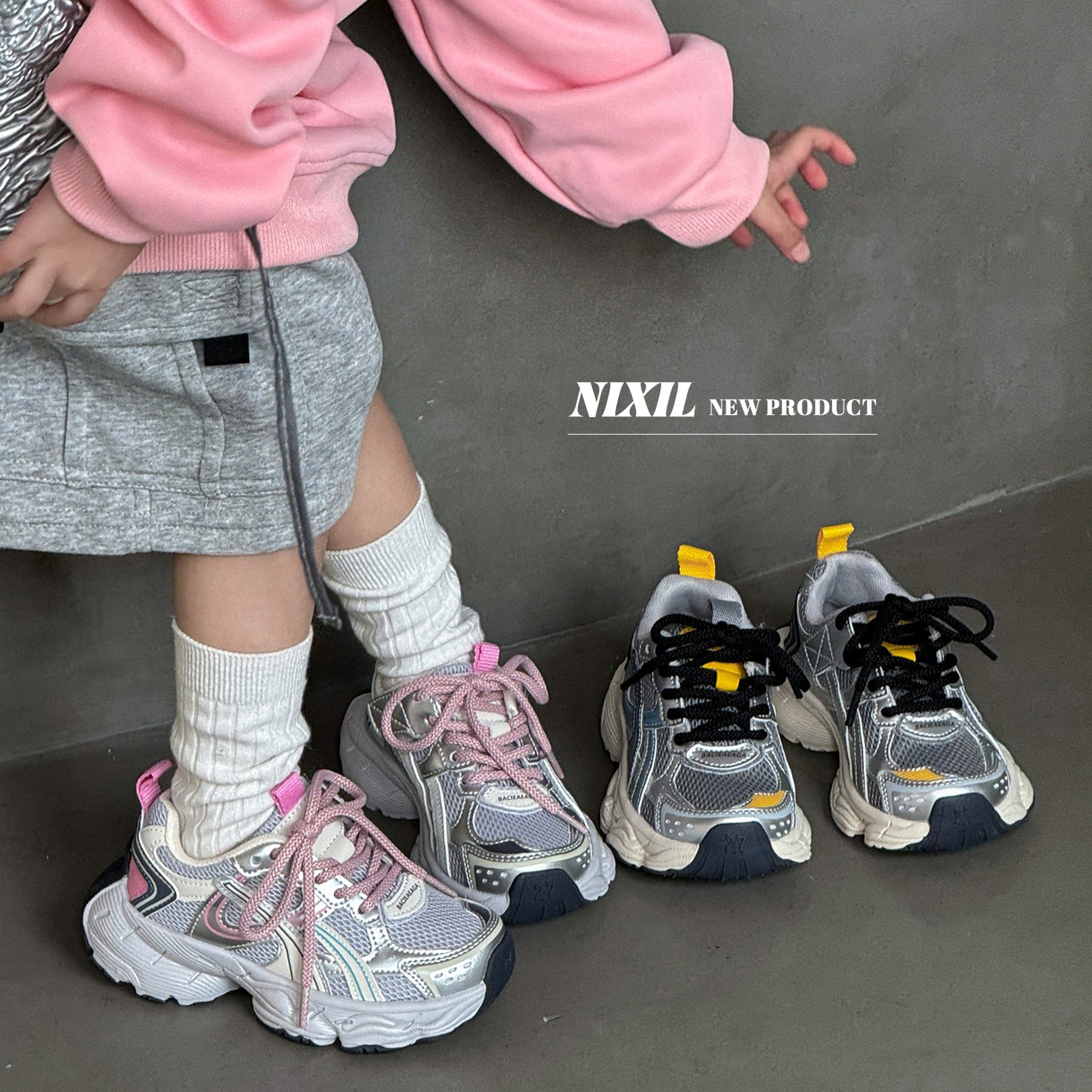 Children's Clearance Sale Dad Fashion Trend Mesh Kid's Sneakers